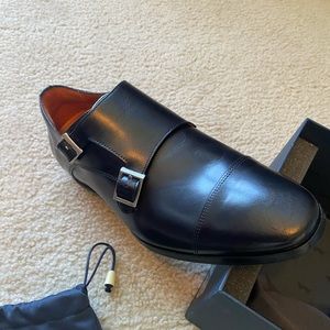 Wolf & Shepherd double monk strap (black) SZ 8.5